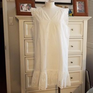 MADEWELL WHITE SLEEVELESS DRESS SZ XL BNWT